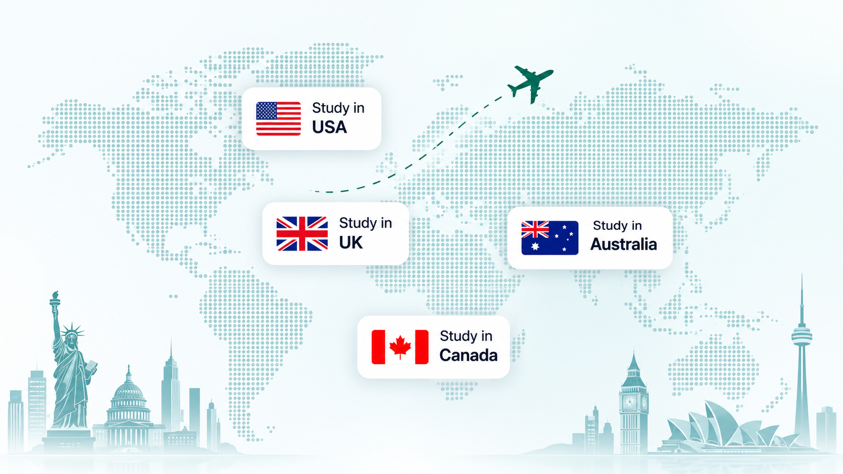 Countries we help you study in